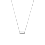 Zilveren ketting met hanger met zirkonia voor dames