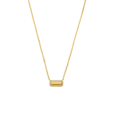 Zilveren ketting met hanger met plating met zirkonia voor dames