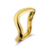 Silberner goldbeschichteter Ring