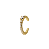 Silberner goldbeschichteter Ear Cuff