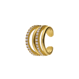 Silberner goldbeschichteter Ear Cuff
