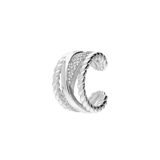 Silberner Ohrclip