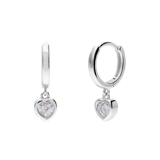 Silberne Ohrringe mit Zirkonia