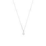 Zilveren ketting met hanger met zirkonia 