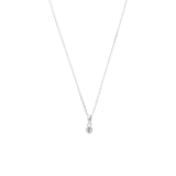 Silberne Kette mit Anhänger mit Zirkonia