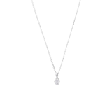Silberne Kette mit Anhänger mit Zirkonia