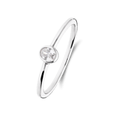 Silberner Ring mit Zirkonia