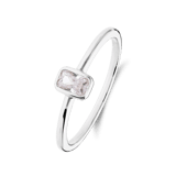 Silberner Ring mit Zirkonia