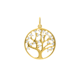 9 karaat hanger met zirkonia 16mm