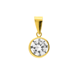 9 karaat hanger met zirkonia 7mm