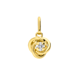 9 karaat hanger met zirkonia 7mm
