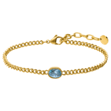 Stainless steel armband met geboortesteen zirkonia voor dames