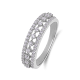 Silberner Ring mit Zirkonia