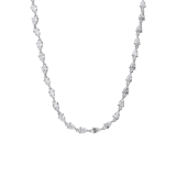 Silberne Kette mit Zirkonia