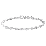Silbernes Armband mit Zirkonia