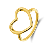 Zilveren goldplated ring