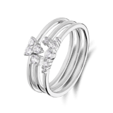 Silberner Ring mit Zirkonia