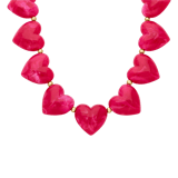 Stainless steel kralenketting hart voor dames