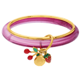 Stainless steel bangle met bedels voor dames