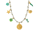 Stainless steel ketting met hangers voor dames