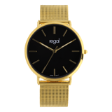 Regal dameshorloge met goud kleurige mesh band