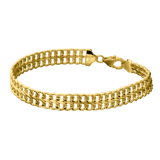 Armband, 585 Gelbgold, Gourmetglieder