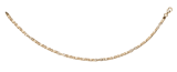 Zweifarbiges Armband, 585 Gold