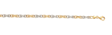 Zweifarbiges Armband, 585 Gold