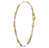 14 Karaat bicolor gouden armband schakel
