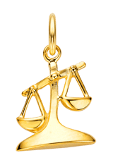 14karaat geelgouden hanger sterrenbeeld