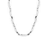 Zilveren ketting mat/glans 45 cm