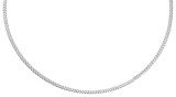 Halskette, 925 Silber, mit Gourmetglied