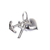 Zilveren hanger geloof, hoop, liefde