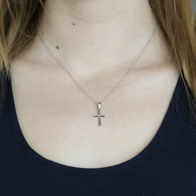 Zilveren hanger kruis