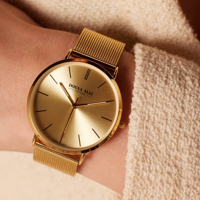 Donna Mae Dames Horloge Goudkleurig