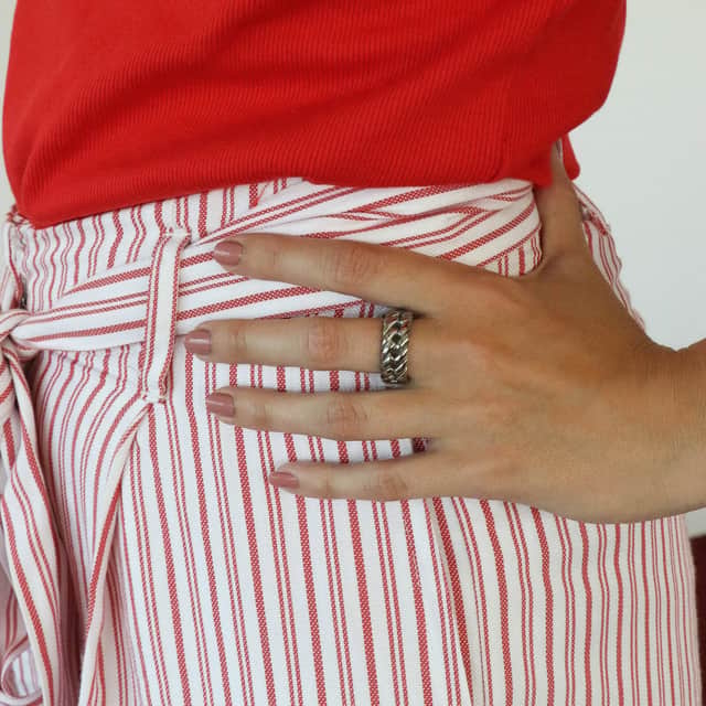 Stainless steel liefdesring Bogota dames en heren