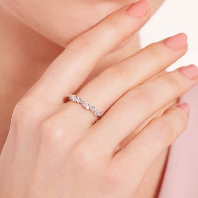 Zilveren ring zirkonia