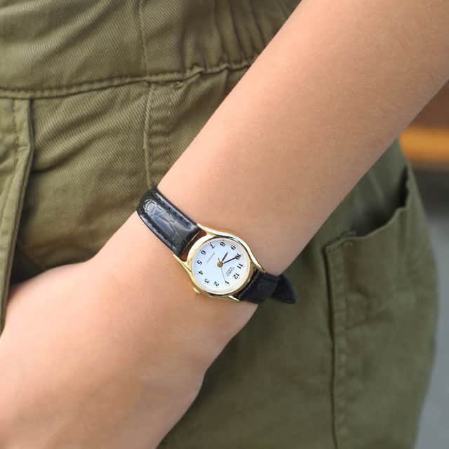 Casio Dameshorloge Zwart Leer LTP-1154PQ-7BEG