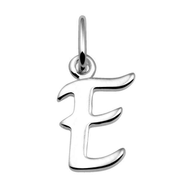 Zilveren hanger alfabet