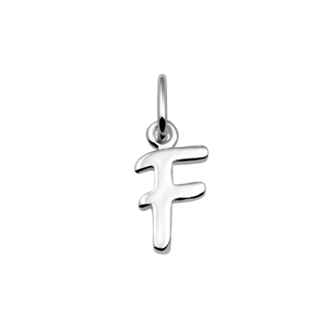 Zilveren hanger alfabet