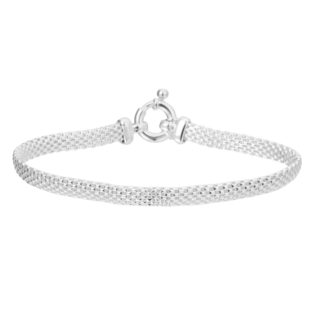 Gerecycleerd zilveren armband