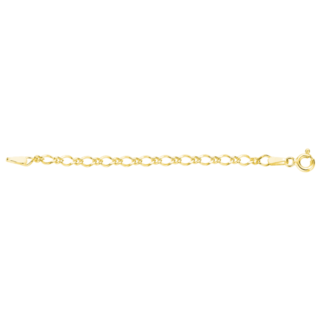 Gerecycleerd zilveren goldplated verlengstukje
