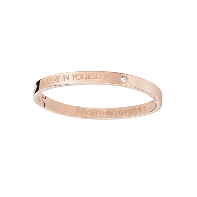 Guess stainless steel armband bangle roseplated Believe