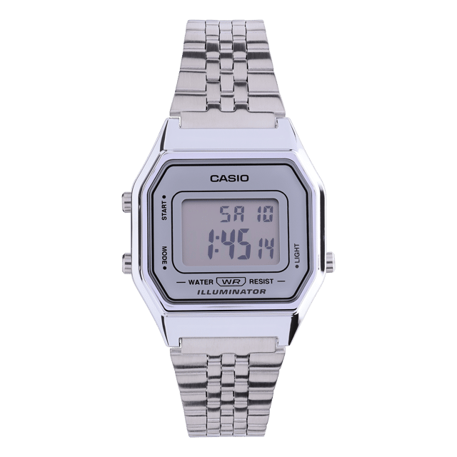Casio Retro Digitaal Horloge Zilverkleurig LA680WEA-7EF