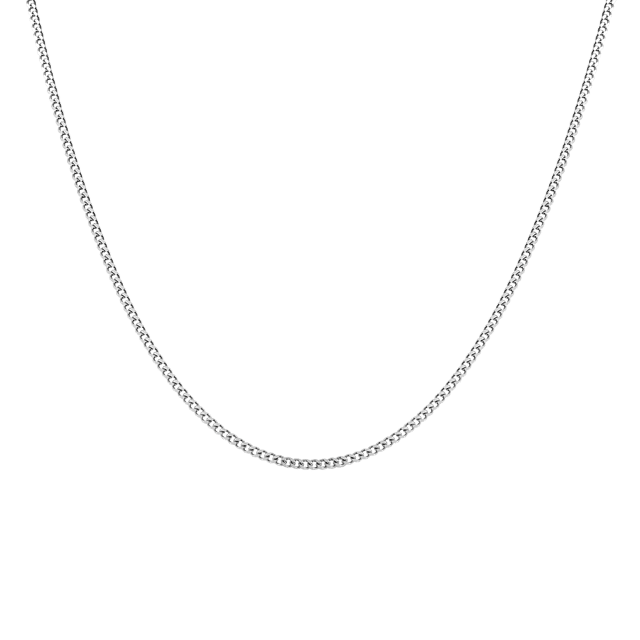 Zilveren ketting met gourmetschakel