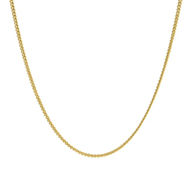 14 karaat gouden ketting gourmet 0,81mm breed voor dames