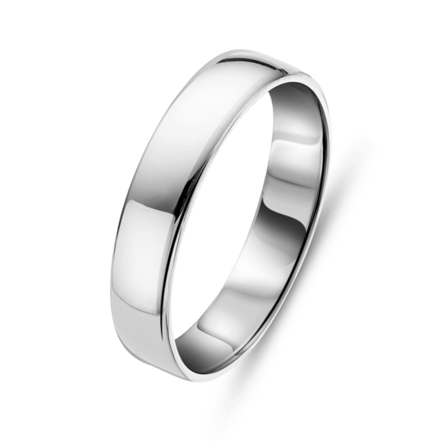 Zilveren ring glad 4mm