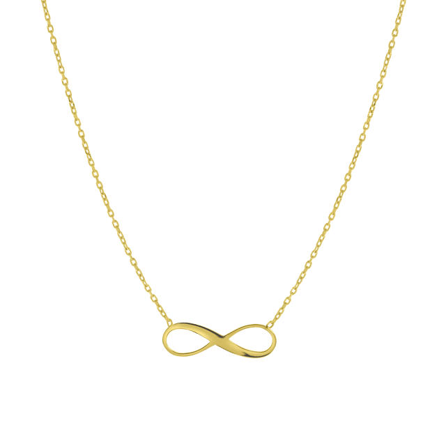 9 karaat ketting met hanger infinity voor dames