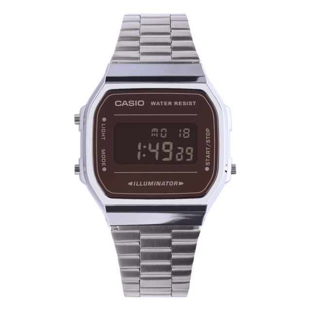 Casio Retro Digitaal Horloge Zilverkleurig A168WEM-1EF