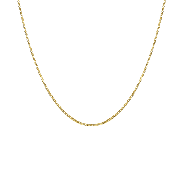 14 karaat geelgouden ketting venetiaans 0,45mm